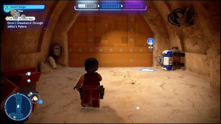 The first collectible is available from the very start - LEGO Skywalker Saga: Return of the Jedi - list of collectibles and rewards - Minikits - LEGO Skywalker Saga Guide