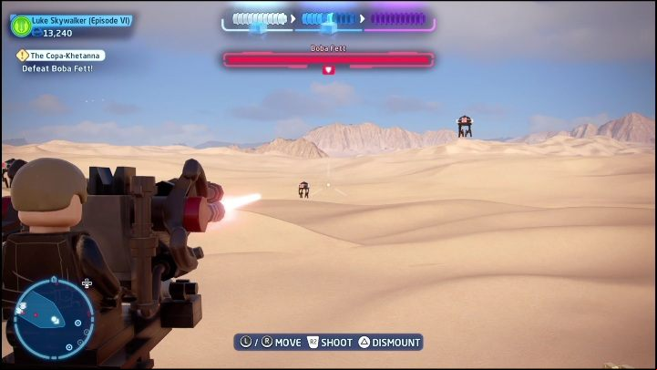 The first part can be obtained right at the start of the level - LEGO Skywalker Saga: Return of the Jedi - list of collectibles and rewards - Minikits - LEGO Skywalker Saga Guide