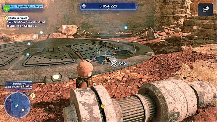 After reaching the surface, go to the droid factory - LEGO Skywalker Saga: Droid Factory Frenzy - walkthrough - Episode 2 - Attack of the Clones - LEGO Skywalker Saga Guide