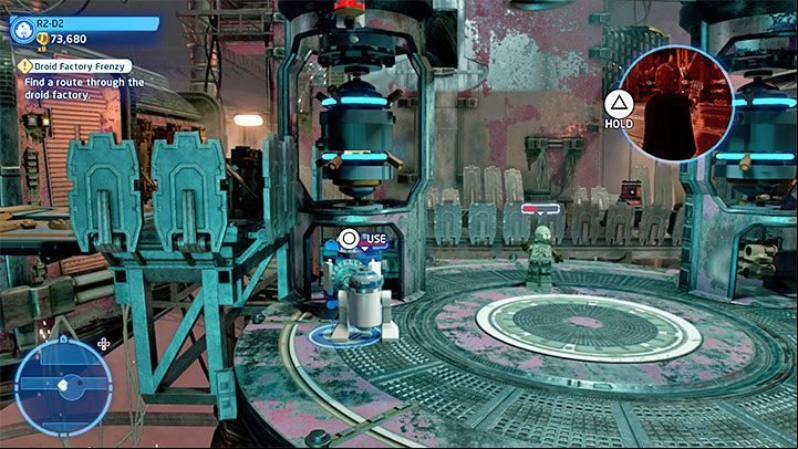 After defending successfully, C-3PO and R2-D2 will appear - LEGO Skywalker Saga: Droid Factory Frenzy - walkthrough - Episode 2 - Attack of the Clones - LEGO Skywalker Saga Guide