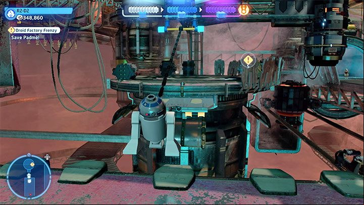 Pe will be kidnapped, and you will have to save her - LEGO Skywalker Saga: Droid Factory Frenzy - walkthrough - Episode 2 - Attack of the Clones - LEGO Skywalker Saga Guide