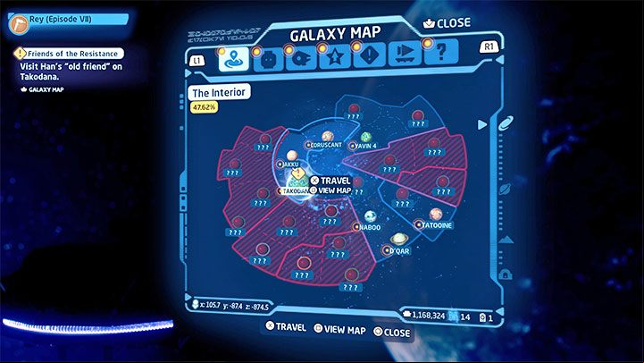 After completing the previous story quest, you will find yourself on board a starship in space - LEGO Skywalker Saga: Starkiller Queen - walkthrough - Episode 7 - The Force Awakens - LEGO Skywalker Saga Guide