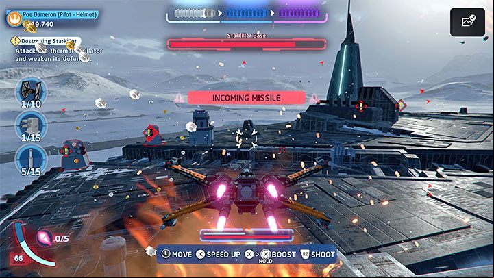 This level features 3 challenges - LEGO Skywalker Saga: Destroying Starkiller - walkthrough - Episode 7 - The Force Awakens - LEGO Skywalker Saga Guide