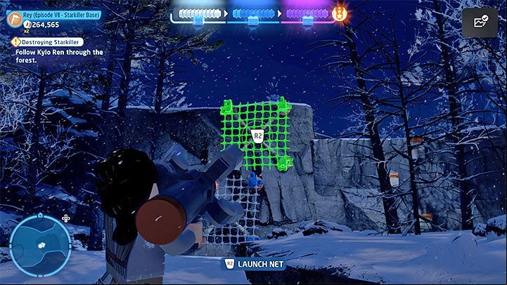 For the second time, you have to go in pursuit of the boss - LEGO Skywalker Saga: Destroying Starkiller - walkthrough - Episode 7 - The Force Awakens - LEGO Skywalker Saga Guide
