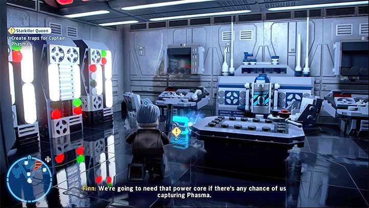 Reach the room marked in the game, where you will find a portable power source - LEGO Skywalker Saga: Captain Phasma - boss, how to beat? - Bosses - LEGO Skywalker Saga Guide