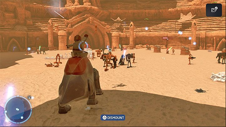 The third confrontation with the bounty hunter is part of the arena fights - LEGO Skywalker Saga: Jango Fett - boss, how to beat? - Bosses - LEGO Skywalker Saga Guide