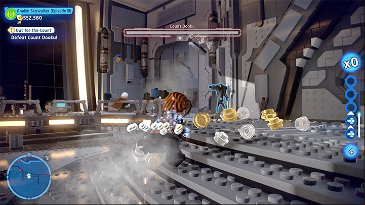 After Dooku loses a health bar he becomes invulnerable so don't try to attack him - LEGO Skywalker Saga: Count Dooku in Episode 3 - boss, how to beat? - Bosses - LEGO Skywalker Saga Guide