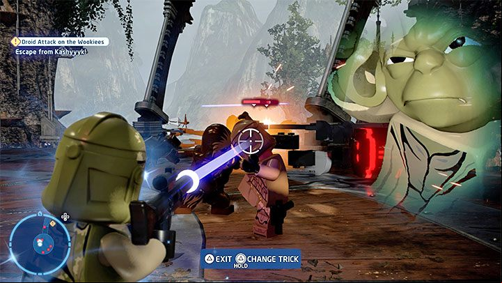 This level features 3 challenges - LEGO Skywalker Saga: Droid Attack on the Wookiees - walkthrough - Episode 3 - Revenge of the Sith - LEGO Skywalker Saga Guide