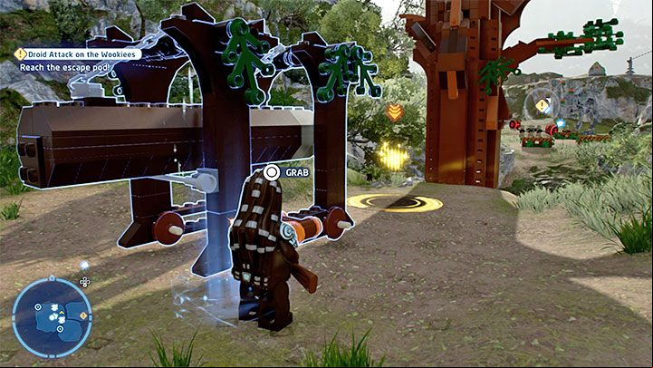 On the left you can build a Battering Ram - LEGO Skywalker Saga: Droid Attack on the Wookiees - walkthrough - Episode 3 - Revenge of the Sith - LEGO Skywalker Saga Guide