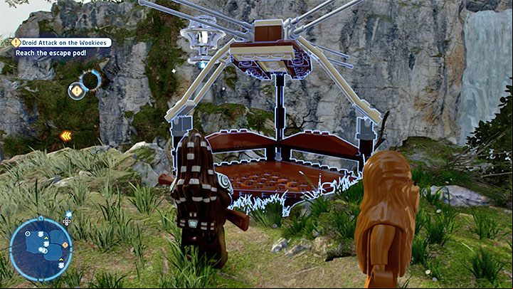On the right you can build a Fluttercraft - LEGO Skywalker Saga: Droid Attack on the Wookiees - walkthrough - Episode 3 - Revenge of the Sith - LEGO Skywalker Saga Guide