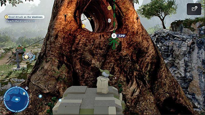 You'll reach a puzzle during which you must carry boxes - LEGO Skywalker Saga: Droid Attack on the Wookiees - walkthrough - Episode 3 - Revenge of the Sith - LEGO Skywalker Saga Guide
