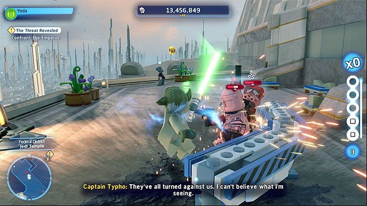 Your objective is to confront Emperor Palpatine - Darth Sidious - LEGO Skywalker Saga: Senate Showdown - walkthrough - Episode 3 - Revenge of the Sith - LEGO Skywalker Saga Guide