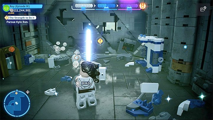 Destroy all the nearby objects - LEGO Skywalker Saga: Kylo Ren - boss, how to beat? - Bosses - LEGO Skywalker Saga Guide