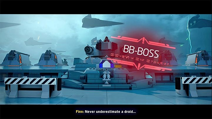 BB-Boss is a large machine that you will encounter while completing the final level of Be With Me - LEGO Skywalker Saga: BB-Boss - boss, how to beat? - Bosses - LEGO Skywalker Saga Guide