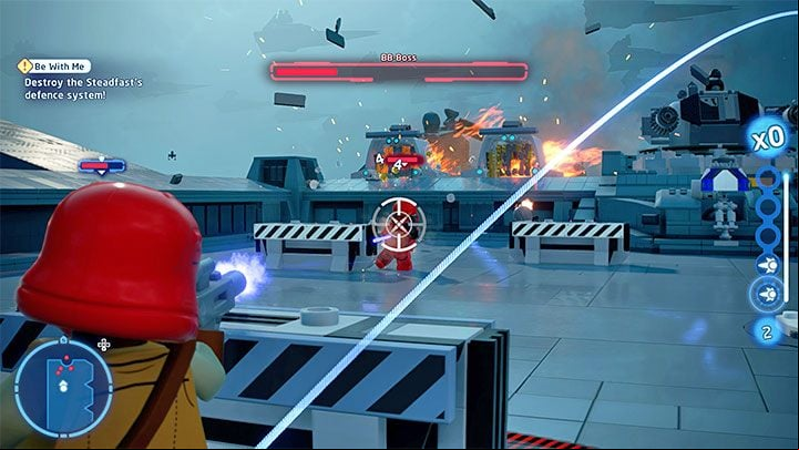 During this fight, the boss is accompanied by stormtroopers - LEGO Skywalker Saga: BB-Boss - boss, how to beat? - Bosses - LEGO Skywalker Saga Guide