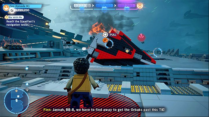 You will reach the place where the heroes will jump off their mounts and start fighting with the Stormtroopers - LEGO Skywalker Saga: Be With Me - walkthrough - Episode 9 - The Rise of Skywalker - LEGO Skywalker Saga Guide