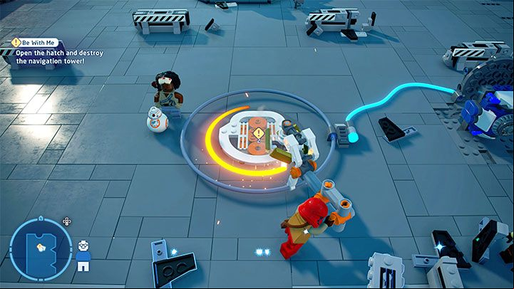 Finally, approach the rotating mechanism - LEGO Skywalker Saga: Be With Me - walkthrough - Episode 9 - The Rise of Skywalker - LEGO Skywalker Saga Guide