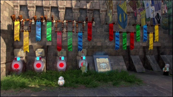 You can get the first collectible right after leaving the spaceship - LEGO Skywalker Saga: Mazs Castle - list of all puzzles - Takodona - LEGO Skywalker Saga Guide