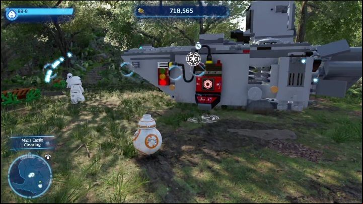 To get to the lander, you need to use the terminal, and to this, you need characters from the Villain class - LEGO Skywalker Saga: Mazs Castle - list of all puzzles - Takodona - LEGO Skywalker Saga Guide