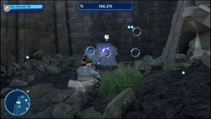You will find a brick hidden in the castle walls in the northwestern part of the region - LEGO Skywalker Saga: Mazs Castle - list of all puzzles - Takodona - LEGO Skywalker Saga Guide