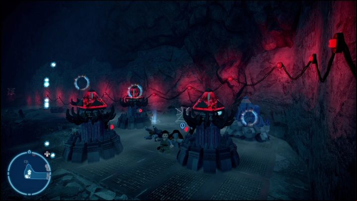 There are levers on the columns to move them - LEGO Skywalker Saga: Sith Citadel - list of all puzzles - Exegol - LEGO Skywalker Saga Guide