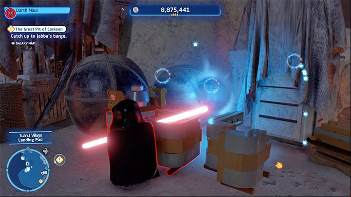It is very easy to get the collectible - you just need to break a few small objects - LEGO Skywalker Saga: Tuanul Village - list of all puzzles - Jakku - LEGO Skywalker Saga Guide