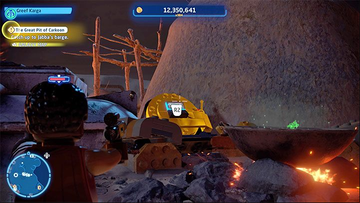 Switch to any character from the Bounty Hunters class - LEGO Skywalker Saga: Tuanul Village - list of all puzzles - Jakku - LEGO Skywalker Saga Guide