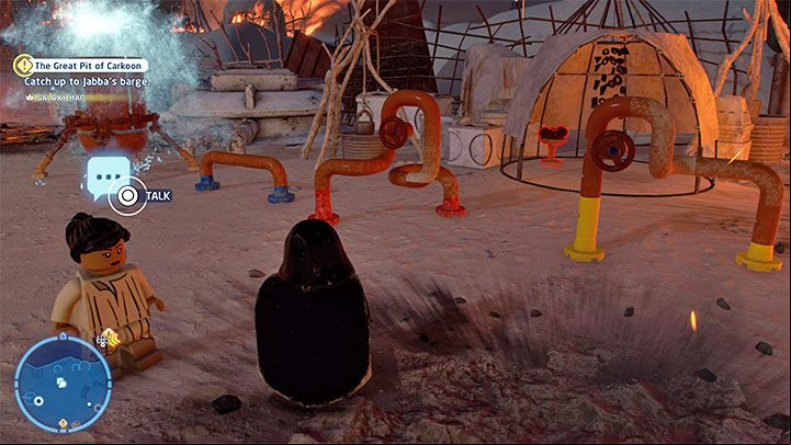 The solution to the puzzle is presented in the picture above - the water has flow through all pipes - LEGO Skywalker Saga: Tuanul Village - list of all puzzles - Jakku - LEGO Skywalker Saga Guide