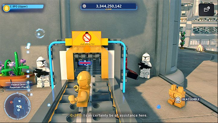 The terminal is inside a locked building - LEGO Skywalker Saga: Tuanul Village - list of all puzzles - Jakku - LEGO Skywalker Saga Guide
