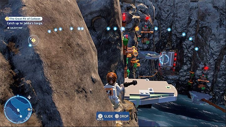 Your task is to reach the next levers and pull them before the time runs out - LEGO Skywalker Saga: Temple Island - list of all puzzles - Ahch-To - LEGO Skywalker Saga Guide
