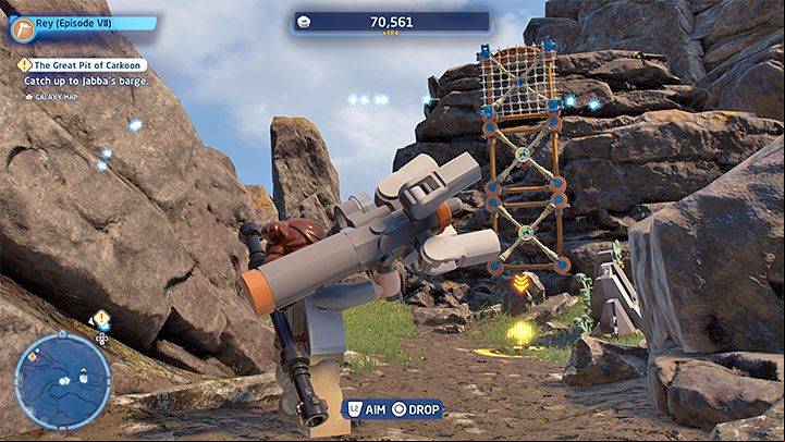 Collectible: Race - Kyber Brick - LEGO Skywalker Saga: Temple Island - list of all puzzles - Ahch-To - LEGO Skywalker Saga Guide