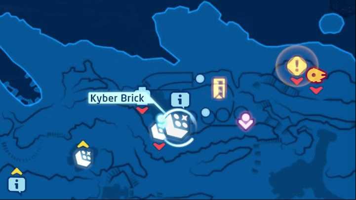 Collectible: Puzzle - Kyber Brick - LEGO Skywalker Saga: Temple Island - list of all puzzles - Ahch-To - LEGO Skywalker Saga Guide
