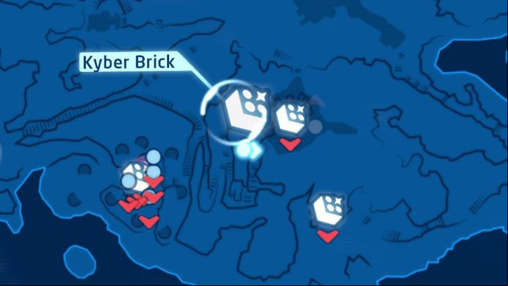 Collectible: Puzzle - Kyber Brick - LEGO Skywalker Saga: Temple Island - list of all puzzles - Ahch-To - LEGO Skywalker Saga Guide