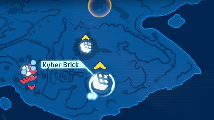 Collectible: Puzzle - Kyber Brick - LEGO Skywalker Saga: Temple Island - list of all puzzles - Ahch-To - LEGO Skywalker Saga Guide