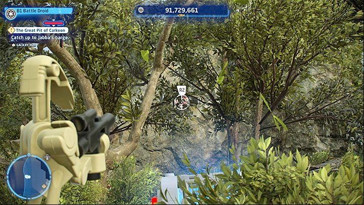 The collectible is hidden in a locked container, but solving the puzzle is very simple - LEGO Skywalker Saga: Resistance Base - list of all puzzles - DQar - LEGO Skywalker Saga Guide