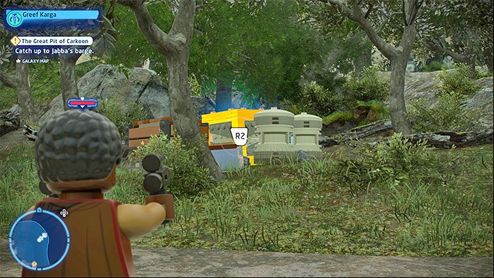 Switch to any character from the Bounty Hunters class - LEGO Skywalker Saga: Resistance Base - list of all puzzles - DQar - LEGO Skywalker Saga Guide
