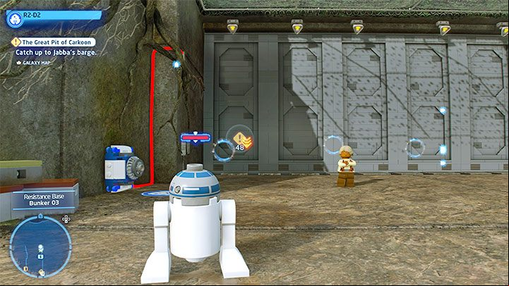 Collectible: Puzzle - Kyber Brick - LEGO Skywalker Saga: Resistance Base - list of all puzzles - DQar - LEGO Skywalker Saga Guide