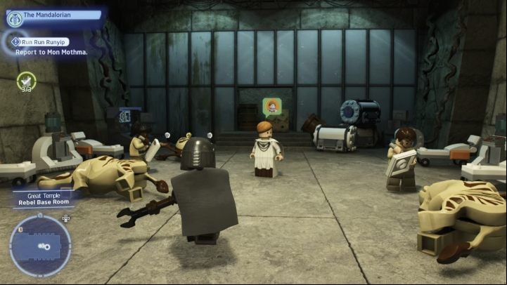 Once you've defeated 3 animals, go back to Mon Mothma and report back - LEGO Skywalker Saga: Run Run Runyip - walkthrough description - Yavin 4 - The Great Temple - LEGO Skywalker Saga Guide