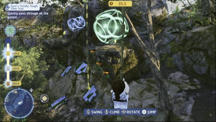 To complete the trial you have to all 26 gates one after another as quickly as possible - LEGO Skywalker Saga: Ajan Kloss - trials, walkthrough - Trials - LEGO Skywalker Saga Guide