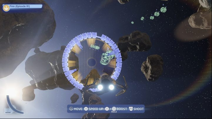 The trial requires you to all 16 gates in the shortest time possible - LEGO Skywalker Saga: Pasaana - trials, walkthrough - Trials - LEGO Skywalker Saga Guide