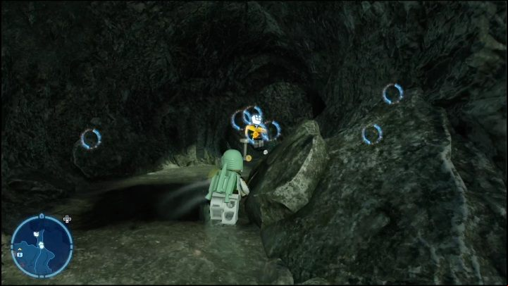 This brick is hidden in a small rock corridor - LEGO Skywalker Saga: Crash Site - List of all puzzles - Kef Bir - LEGO Skywalker Saga Guide