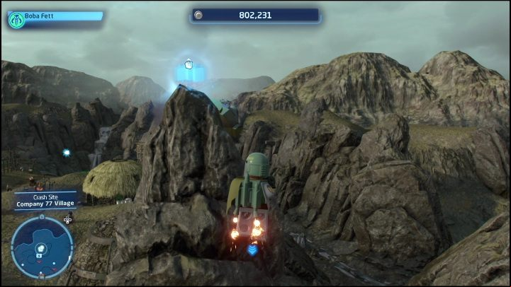 This collectible is on a rock - LEGO Skywalker Saga: Crash Site - List of all puzzles - Kef Bir - LEGO Skywalker Saga Guide