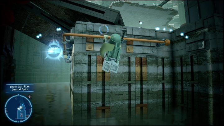 You can reach this collectible by using the orange bar, right above the water surface - LEGO Skywalker Saga: Crash Site - List of all puzzles - Kef Bir - LEGO Skywalker Saga Guide