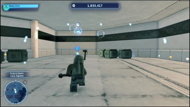 This brick is under the main footpath in the federal district - LEGO Skywalker Saga: Federal District - list of puzzles - Coruscant - LEGO Skywalker Saga Guide