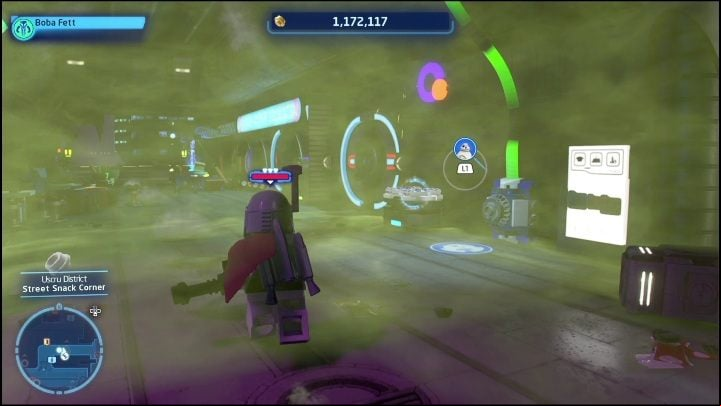 The tunnel is filled with poisonous gas you must destroy - LEGO Skywalker Saga: Uscru District - list of all puzzles - Coruscant - LEGO Skywalker Saga Guide
