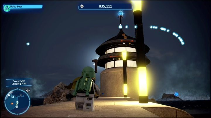 You will get this collectible after climbing to the top of the lighthouse on the shore - LEGO Skywalker Saga: Canto Bight - list of all puzzles - Cantonics - LEGO Skywalker Saga Guide
