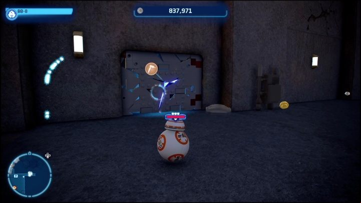 To obtain this collectible, you need a Scavenger equipped with a blaster - LEGO Skywalker Saga: Canto Bight - list of all puzzles - Cantonics - LEGO Skywalker Saga Guide