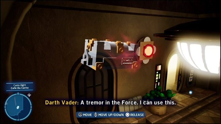 In the cafe, there is a brick locked in a chest - LEGO Skywalker Saga: Canto Bight - list of all puzzles - Cantonics - LEGO Skywalker Saga Guide