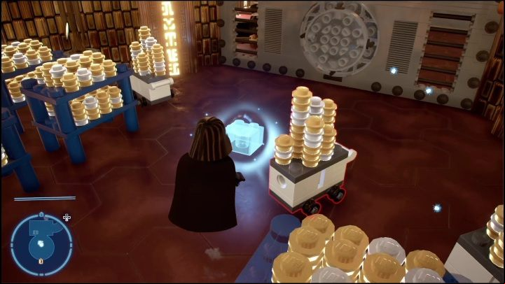 After getting inside, just jump to the bottom of the vault and you will find the brick - LEGO Skywalker Saga: Canto Bight - list of all puzzles - Cantonics - LEGO Skywalker Saga Guide