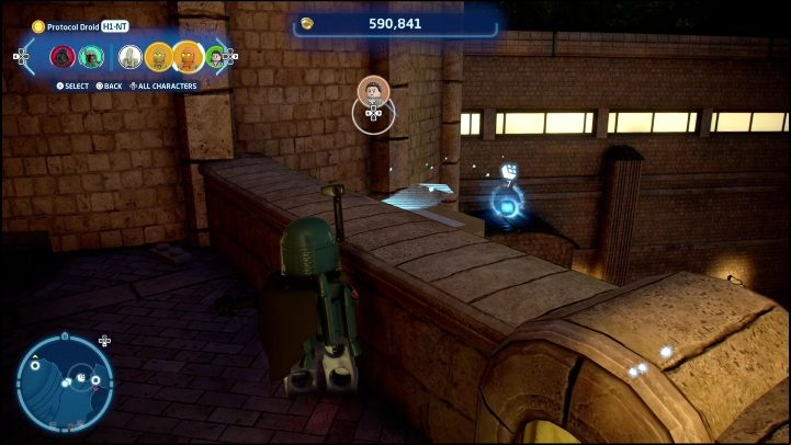 This brick is on the roof - LEGO Skywalker Saga: Canto Bight - list of all puzzles - Cantonics - LEGO Skywalker Saga Guide